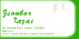 zsombor kazai business card